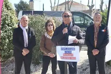 L’aménagement de l’esplanade Louis Huillet a été inauguré le samedi 9 avril 2022.