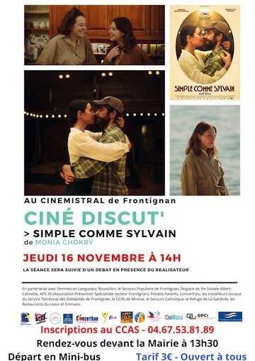 Ciné Discut le 16 novembre “Simple comme Sylvain”