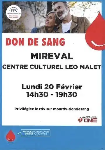 Don du sang | Lundi 20 Février 2023