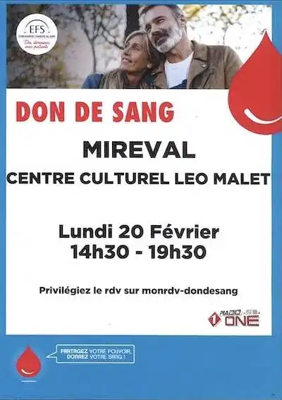 Don du sang | Lundi 20 Février 2023