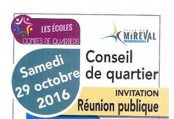 Conseil de quartier | Samedi 29 octobre