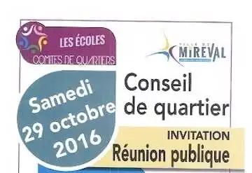 Conseil de quartier | Samedi 29 octobre