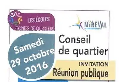 Conseil de quartier | Samedi 29 octobre