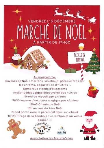 Marché de NOËL – Écoles – Vendredi 15 décembre 2023