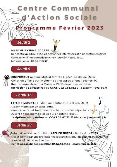 Programme CCAS février 2023