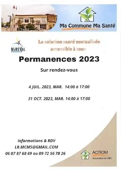 Prochaine permanence santé le 31 octobre après-midi