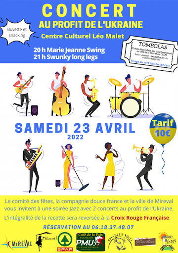 Concert Solidarité Ukraine – Samedi 23 avril – CCLM