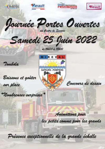 Journée portes ouvertes 25 juin – Sapeurs Pompiers