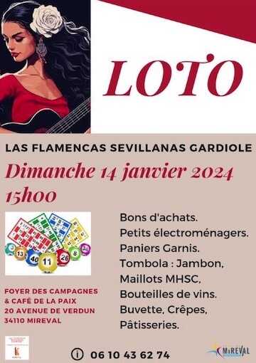 LOTO au Foyer des Campagnes – Dimanche 14 janvier