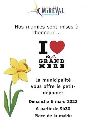 Fête des grands-mères – 6 mars 2022