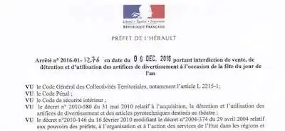 Arrêté préfectoral n°2016-01-1276