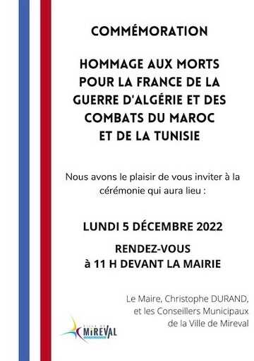 Commémoration 5 Décembre 2022