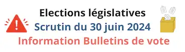 Élections législatives Scrutin 30 juin 2024