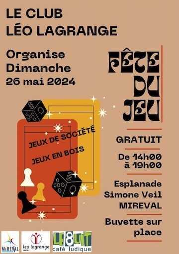 Fête des jeux – 26 mai – Mireval