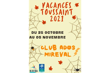 Programme Club ados Vacances de la Toussaint