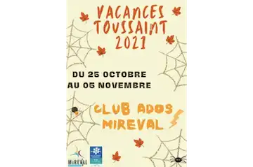 Programme Club ados Vacances de la Toussaint