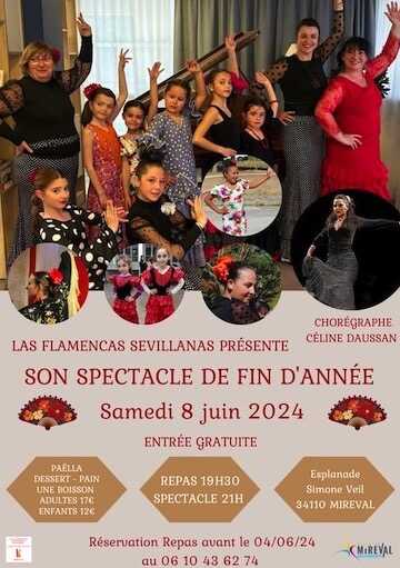 Spectacle fin d’année – LAS FLAMENCAS – 8 juin