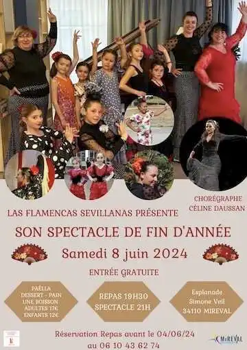 Spectacle fin d’année – LAS FLAMENCAS – 8 juin