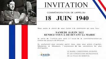 Commémoration de l’Appel du 18 juin 1940