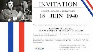 Commémoration de l’Appel du 18 juin 1940