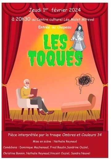 Pièce de théâtre amateur – Les toqués – jeudi 01 février 2024 – CCLM 20h30