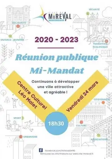 Réunion publique Mi-Mandat vendredi 24 mars à 18h30 au CCLM