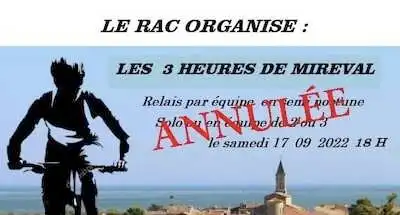 ANNULÉE Les 3 H de Mireval – VTT & VTTAE