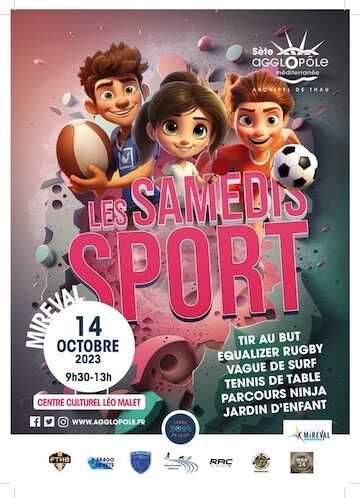 Samedi sport à Mireval – 14 octobre – Esplanade Simone Veil – ouvert à tous