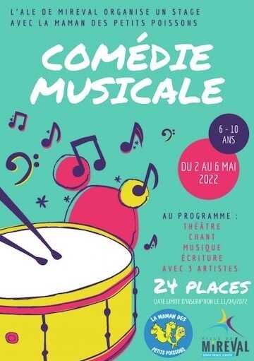 L’ALE propose un stage “Comédie Musicale” du 2 au 6 mai 2022