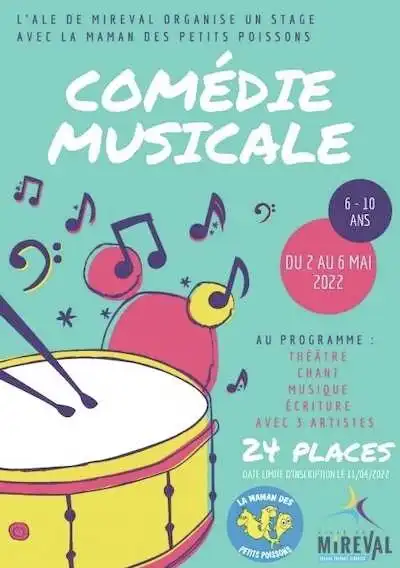 L’ALE propose un stage “Comédie Musicale” du 2 au 6 mai 2022