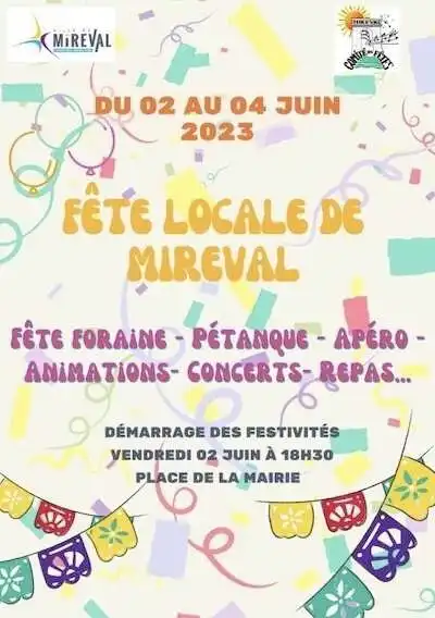 Fête locale de Mireval du 02 au 04 juin !