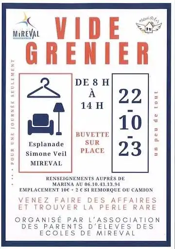 VIDE GRENIER – 22 OCTOBRE 2023