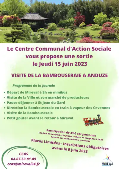 Le CCAS vous propose la visite de la bambouseraie d’Anduze !