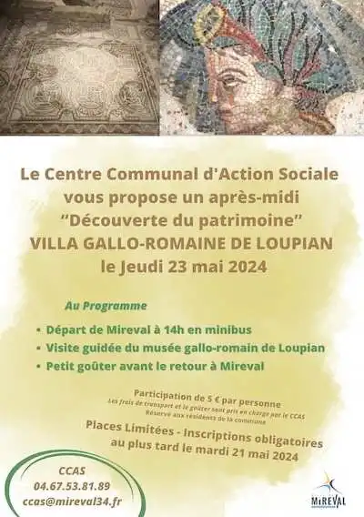 Sortie “découverte du Patrimoine” à Loupian ! Organisée par le CCAS.