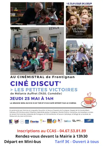 Séance cinéma au CINE MISTRAL le jeudi 25 mai !