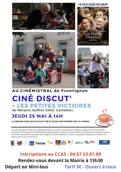 Séance cinéma au CINE MISTRAL le jeudi 25 mai !