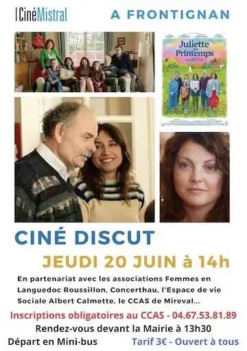 Le Ciné Discut de juin : ce sera le 20 avec “Juliette au Printemps”!