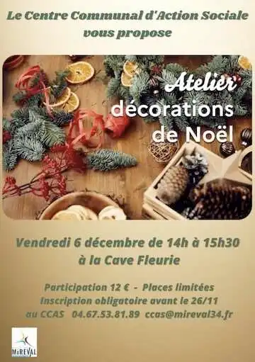 Atelier décorations de Noël!