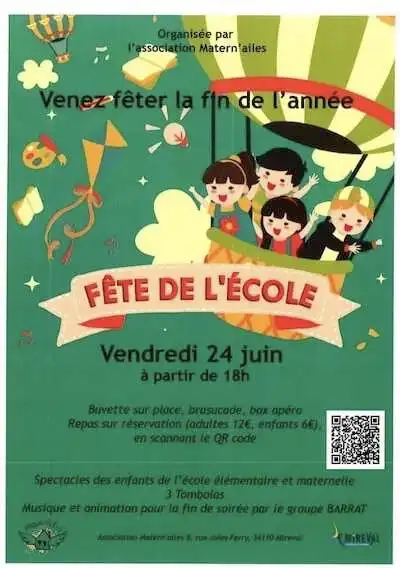 Fête des Écoles – vendredi 24 juin