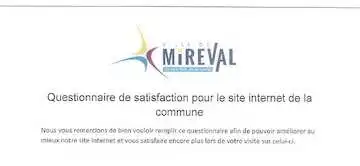 Questionnaire pour le site internet