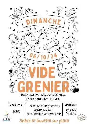 VIDE GRENIER – 06 octobre 2024